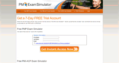 Desktop Screenshot of free.pm-exam-simulator.com